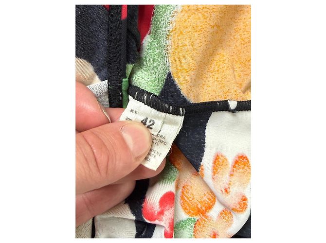 Bañador de una pieza con estampado floral Chanel Negro Blanco Roja Verde Naranja Gris Amarillo - vista 9