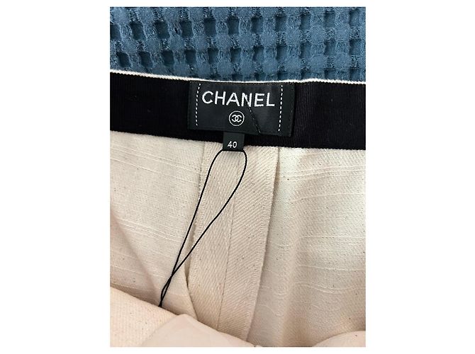 Chanel Bermuda em algodão branco off-white Fora de branco - vista 3