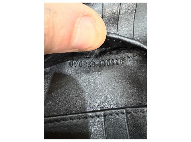 Gucci GG Embossed Black Leather Bifold Wallet - view 6