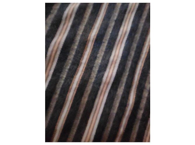 Ermenegildo Zegna Sport Camicia a Righe Beige Verde scuro - vista 5