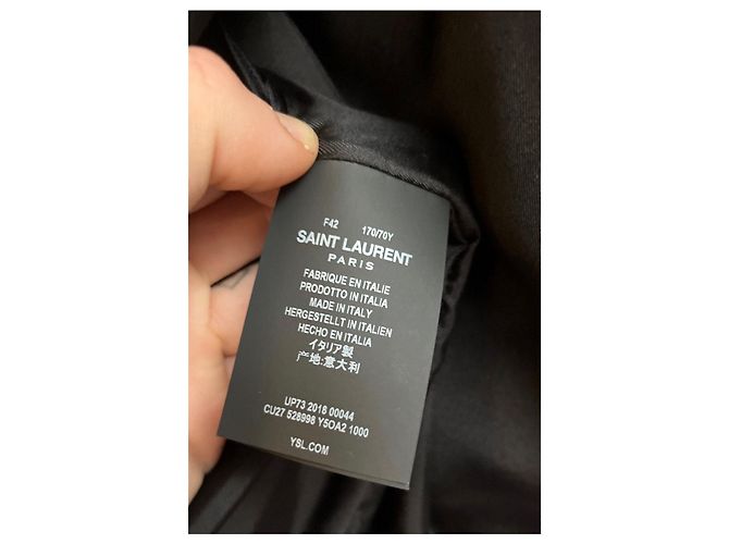 Saia evasê de couro preto Saint Laurent Tamanho 42 Seminovas - vista 6