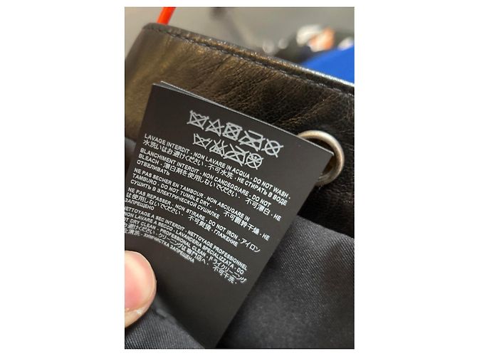 Saia evasê de couro preto Saint Laurent Tamanho 42 Seminovas - vista 7