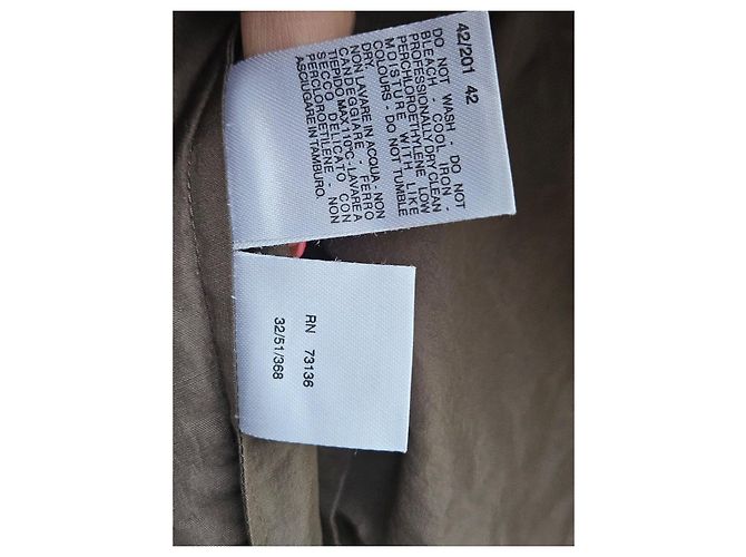 Autre Marque Blazer S MaxMara de mezcla de seda marrón Beige Verde oscuro - vista 5