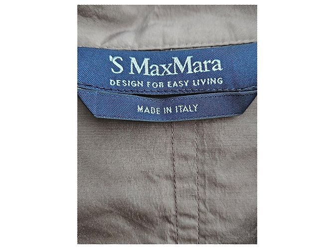 Autre Marque Blazer S MaxMara de mezcla de seda marrón Beige Verde oscuro - vista 6