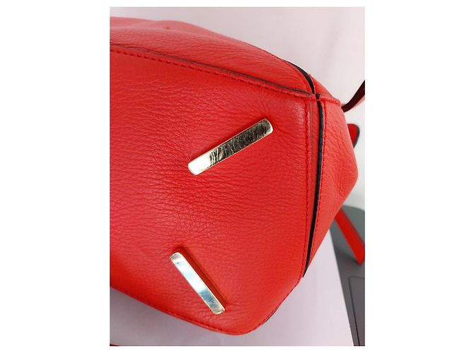 Loewe Puzzle Borsa in Pelle Rossa Rosso - vista 14