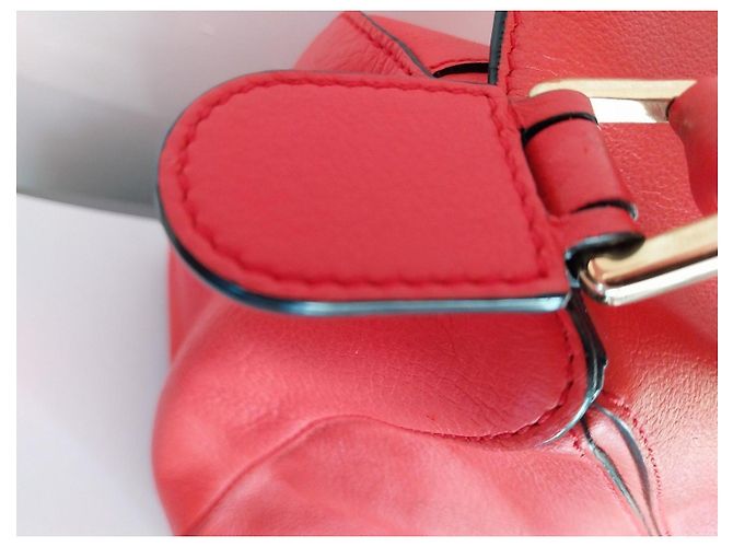 Loewe Puzzle Borsa in Pelle Rossa Rosso - vista 3