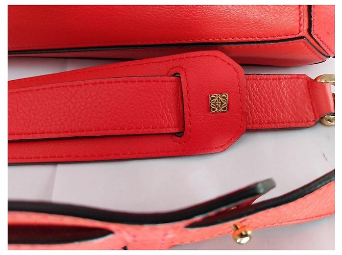 Loewe Puzzle Borsa in Pelle Rossa Rosso - vista 6
