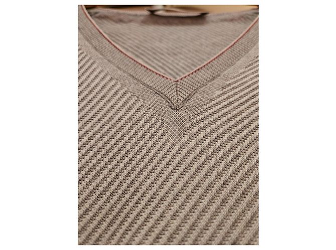 Ermenegildo Zegna V-Ausschnitt Pullover grau - Ansicht 4