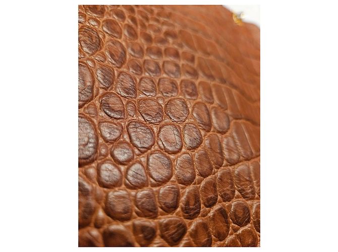 Michael Kors Borsa Tote in Pelle Goffrata Marrone - vista 4