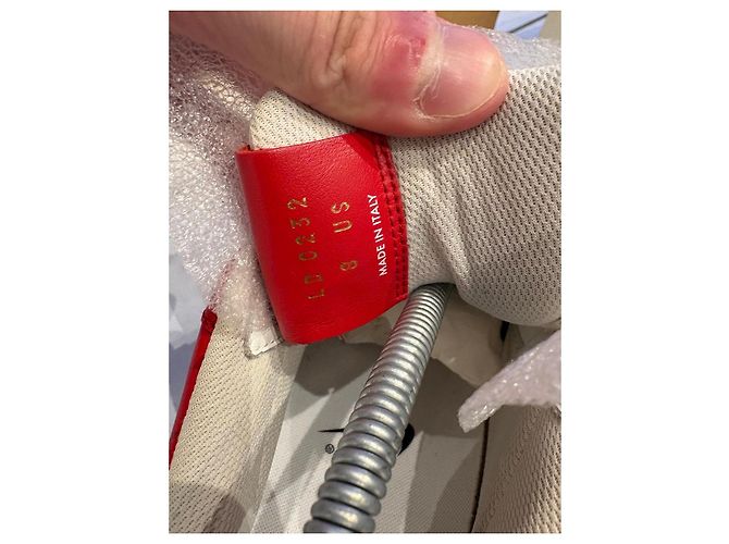 Louis Vuitton x Nike Air Force 1 '07 Sneakers Bianco Rosso - vista 8