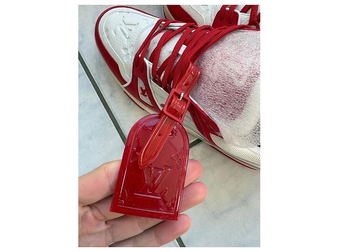 Louis Vuitton Rivoli MM Sneakers - Bianco e Rosso - vista 10