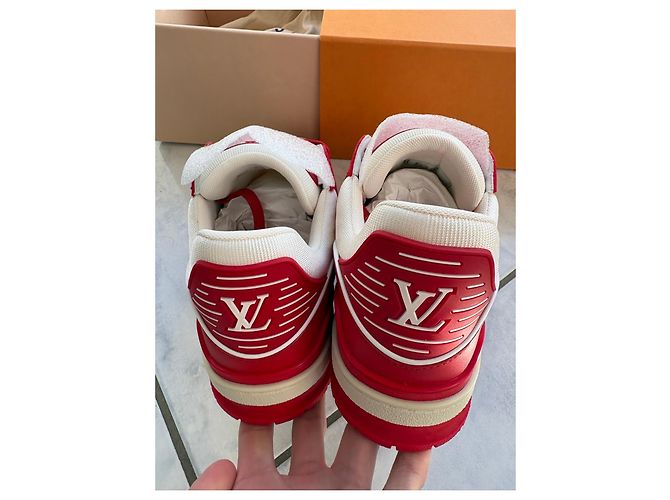Louis Vuitton Rivoli MM Sneakers - Bianco e Rosso - vista 5