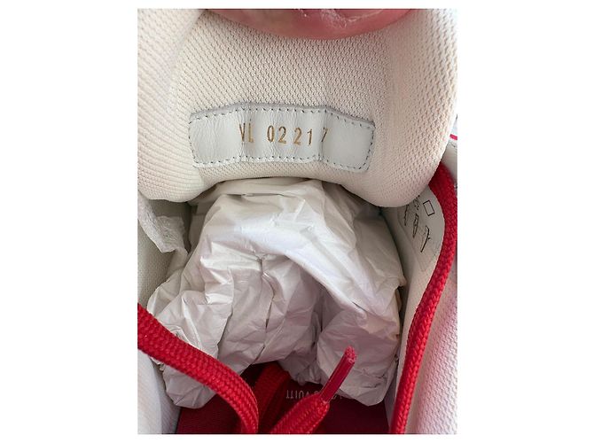 Louis Vuitton Rivoli MM Sneakers - Bianco e Rosso - vista 8