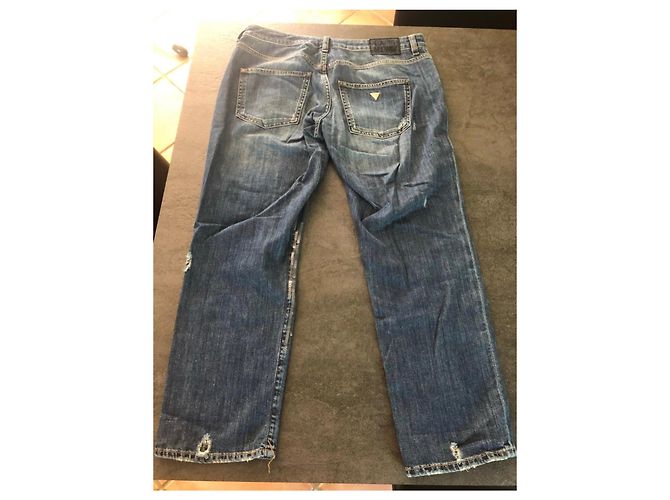 Vaqueros Boyfriend Guess con Lentejuelas Azul - vista 5