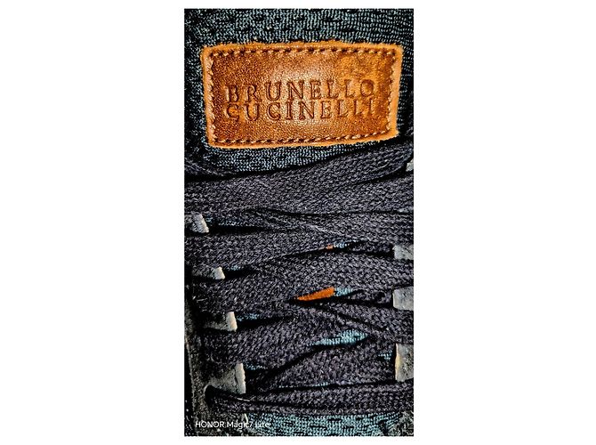 Brunello Cucinelli Sneakers da Uomo Marrone Blu scuro - vista 2