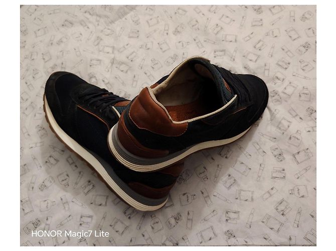 Brunello Cucinelli Sneakers da Uomo Marrone Blu scuro - vista 9