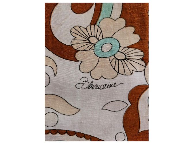 Blumarine Strandkleid mit Paisley-Print Braun Weiß Hellblau - Ansicht 4