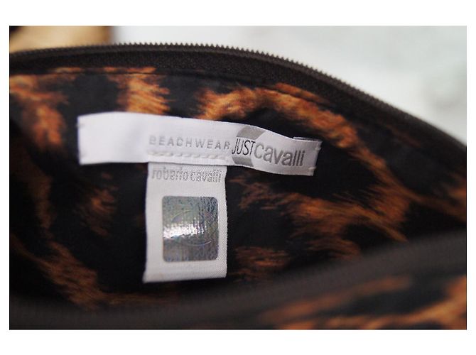 Just Cavalli Borsa Tote Trasparente Nera e Pochette Leopardata Nero Stampa leopardo - vista 9