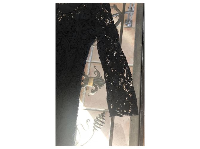American Retro Abito in pizzo nero, taglia 40 - vista 4