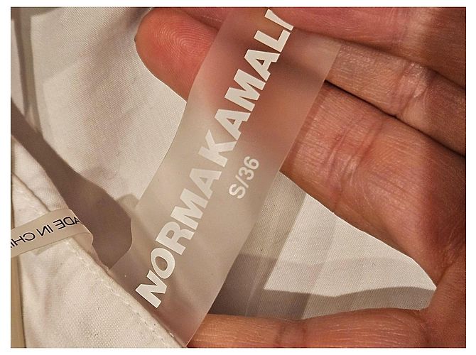 Norma Kamali Body Camisa de Algodón Blanco - vista 6