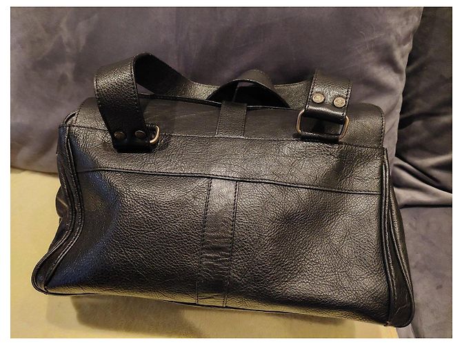 Mulberry Borsa Satchel in pelle nera Nero - vista 2