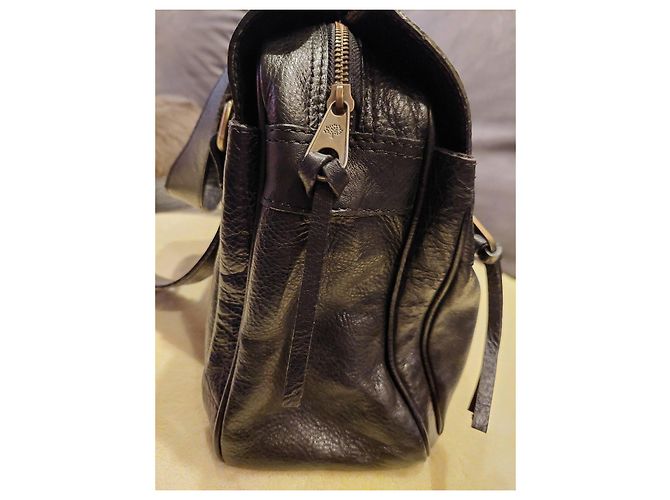 Mulberry Borsa Satchel in pelle nera Nero - vista 4