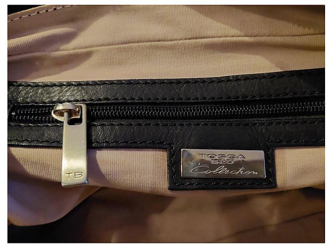 Tosca Blu Coleção Bolsa Satchel de couro preto - vista 10