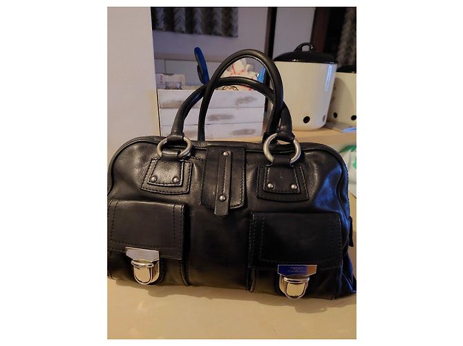 Tosca Blu Coleção Bolsa Satchel de couro preto - vista 4
