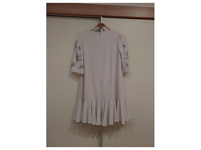 Needle & Thread Crystal Petal Kleid Beige - Ansicht 3