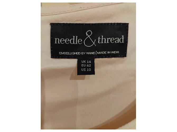 Needle & Thread Crystal Petal Kleid Beige - Ansicht 5