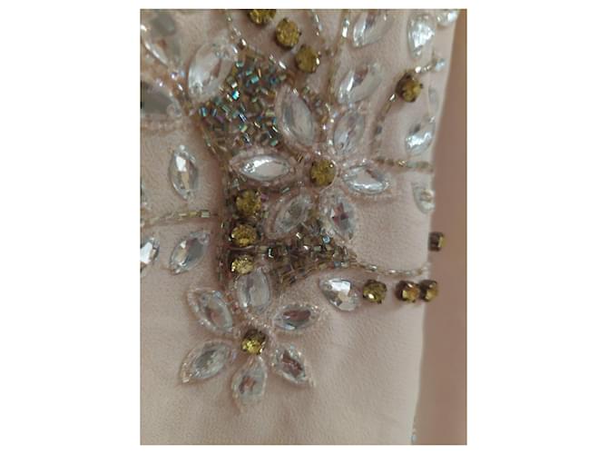 Needle & Thread Crystal Petal Kleid Beige - Ansicht 8