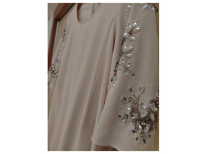 Needle & Thread Crystal Petal Kleid Beige - Ansicht 9