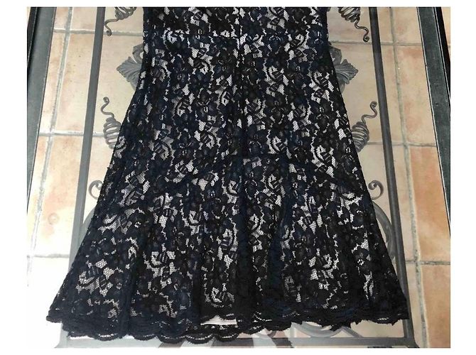 Diane von Furstenberg Schwarzes Spitzenkleid - Ansicht 6