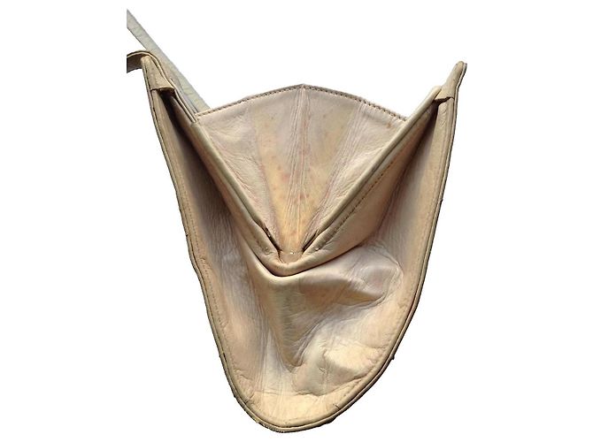 Autre Marque Bellesco Exclusive Borsa a tracolla in pelle beige Blu scuro - vista 7