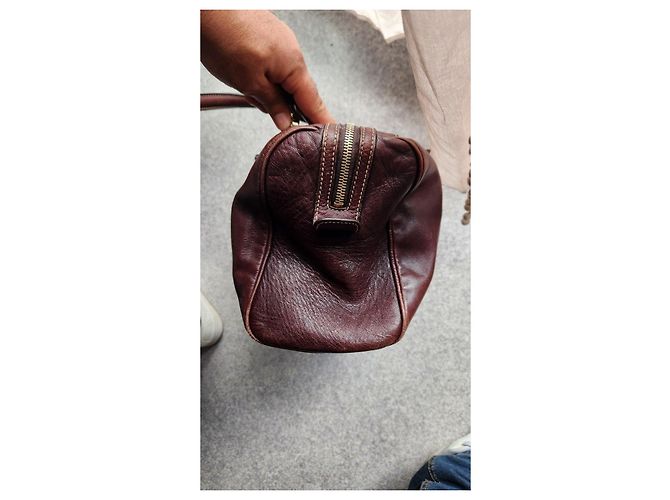 Bolsa bowling Gucci em couro marrom - vista 10