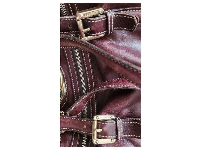 Bolsa bowling Gucci em couro marrom - vista 3