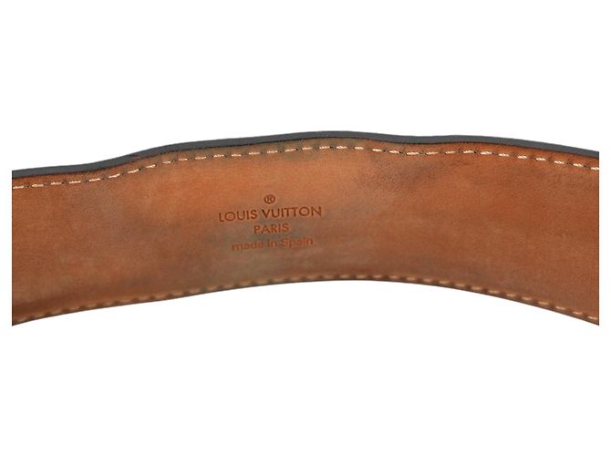 Louis Vuitton LV Initiales 40 mm Gürtel aus Monogram Canvas 85/34 Braun - Ansicht 3