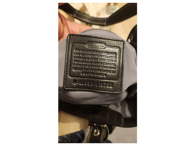 Coach Borsa Shopper in Pelle Nera Nero - vista 3