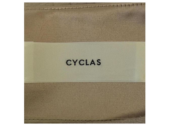 Autre Marque Falda de mezcla de seda CYCLAS Beige - vista 4