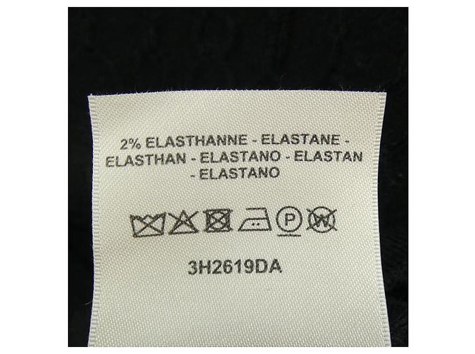 Hermès Hermes DO RE BOUCLES Kaschmir-Mischstrick Schwarz - Ansicht 4