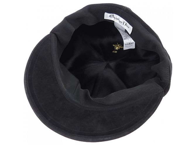 Cappellino in pelle Christian Dior 85PAR921G704 Nero - vista 5