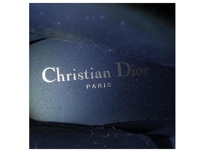 Botas de piel de becerro Christian Dior DIOR EMPREINTE Negro - vista 6