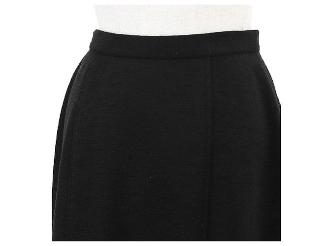 Timeless Falda de punto jersey Chanel 100% lana Negro - vista 7