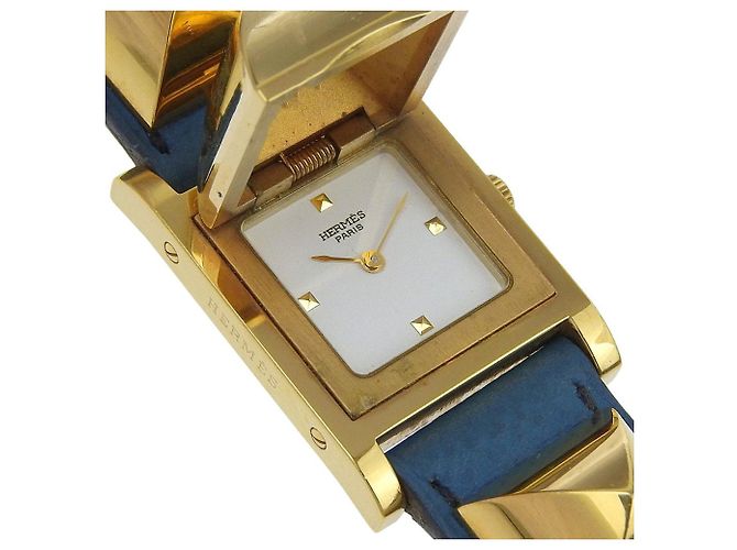 Hermès Reloj Hermes Medor de acero inoxidable Blanco - vista 3