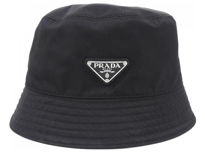 Prada Re-Nylon Cap mit Dreieckslogo Schwarz - Ansicht 2