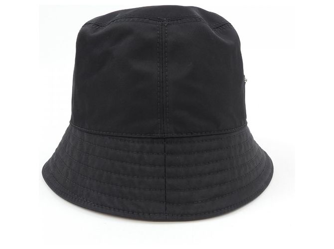 Prada Re-Nylon Cap mit Dreieckslogo Schwarz - Ansicht 4