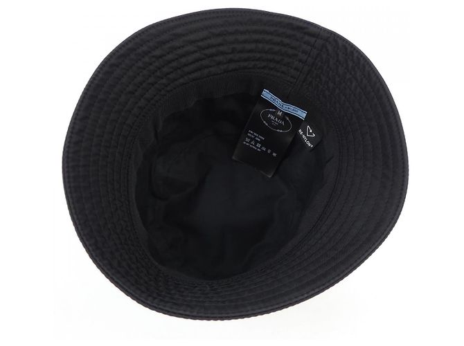 Prada Re-Nylon Cap mit Dreieckslogo Schwarz - Ansicht 5