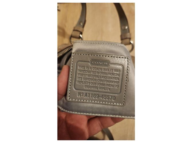 Borsa Coach in pelle marrone - vista 5