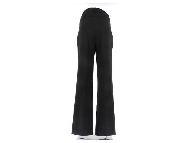 Pantalones acampanados negros de algodón Coperni - vista 2
