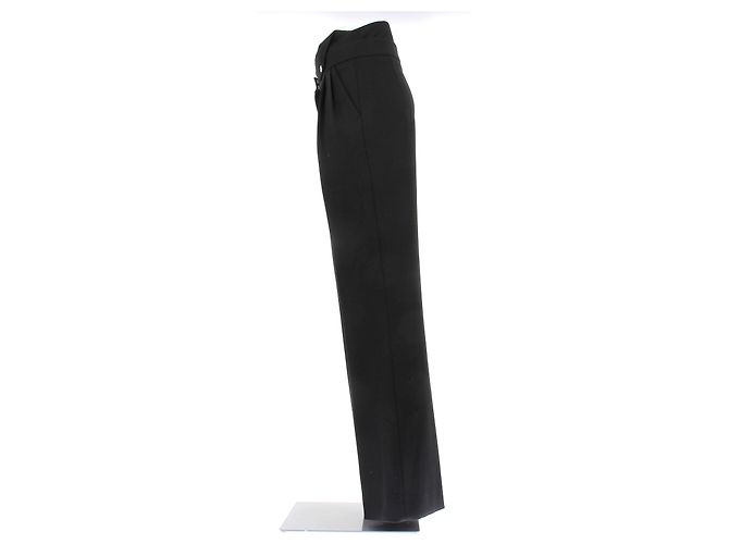 Pantalones acampanados negros de algodón Coperni - vista 4
